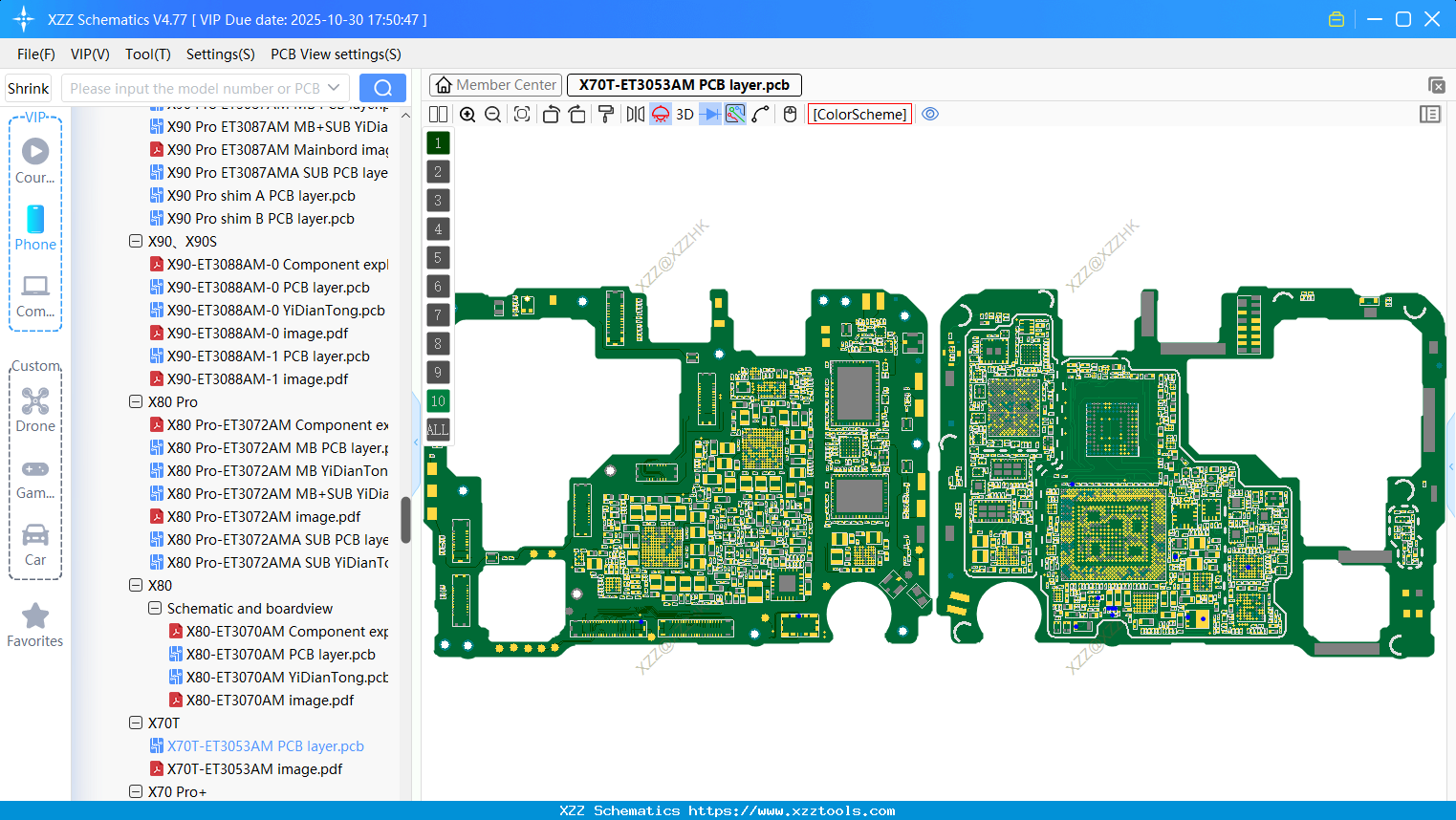 VIVO X70T-ET3053AM PCB Layer